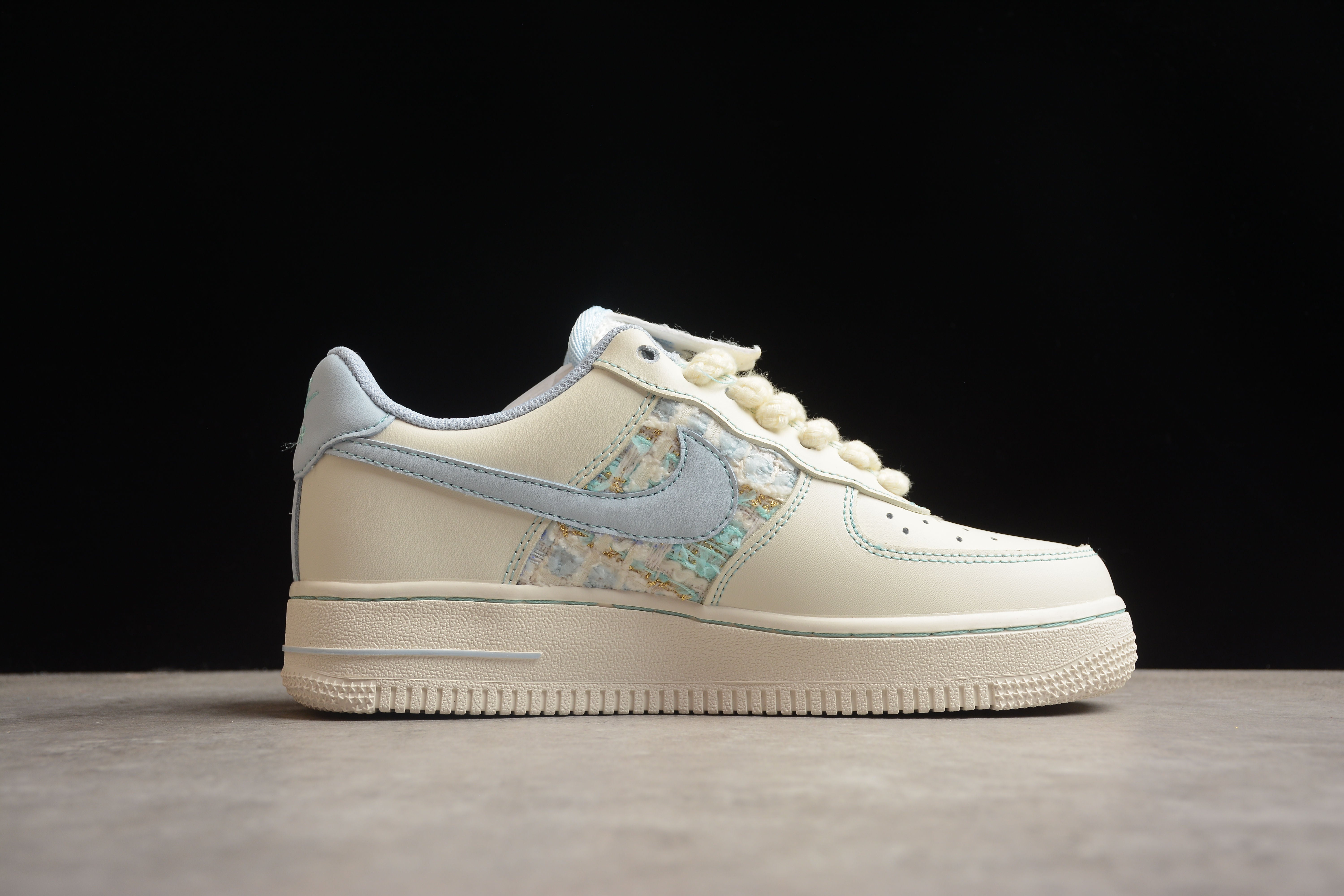 Nike airforce A1 baby blue shoes