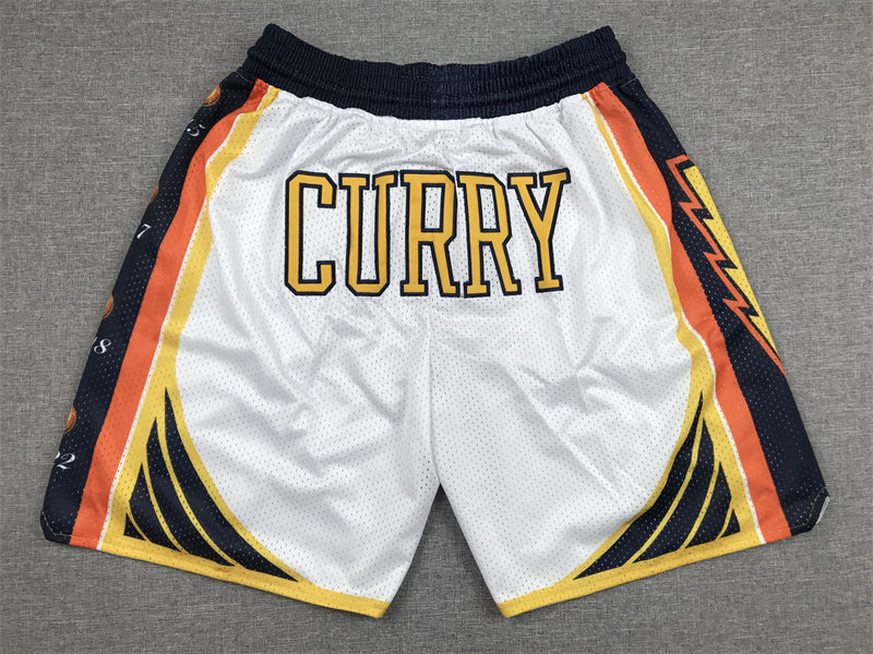 Curry white/yellow/black shorts