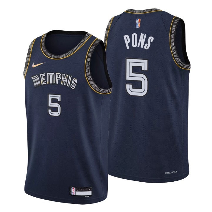 Maillot Memphis 5 pons bleu foncé