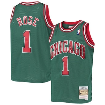 Retro Chicago bulls 1 rose green jersey