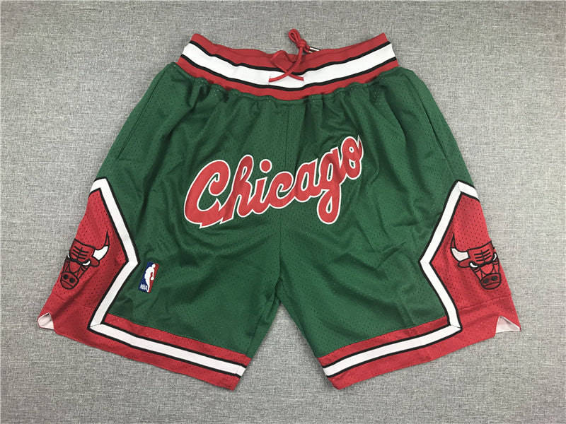Short Chicago vert/rouge