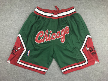 Short Chicago vert/rouge