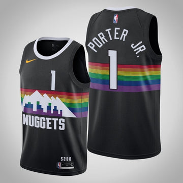Denver Nuggets Noir 1 Porter Jr. Jersey