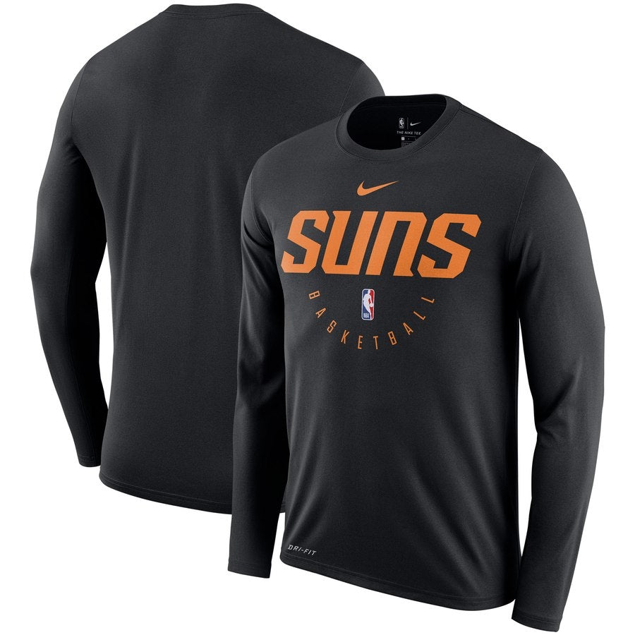 Chemise longue noire/orange des Phoenix Suns