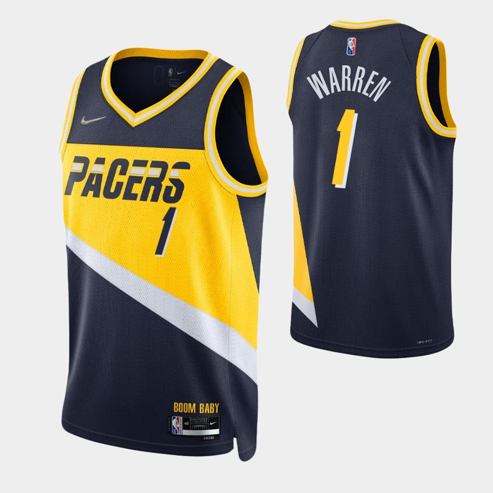 Maillot Warren Pacers noir/jaune 1