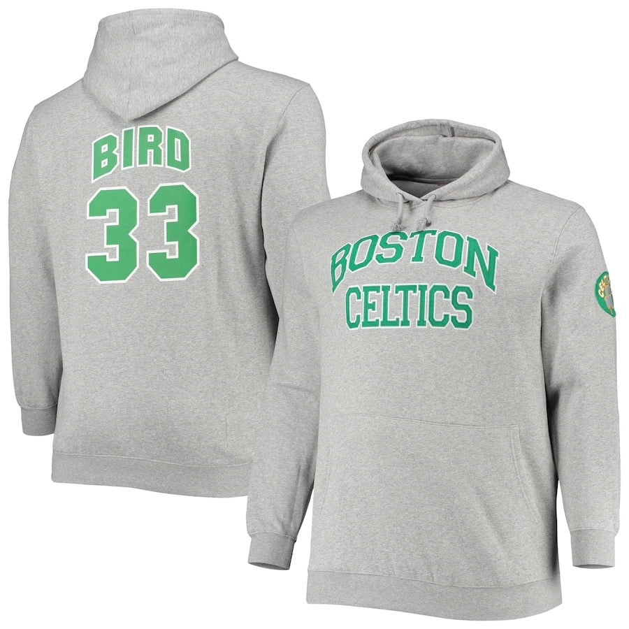Boston celtics grey/green 33 bird hoodie