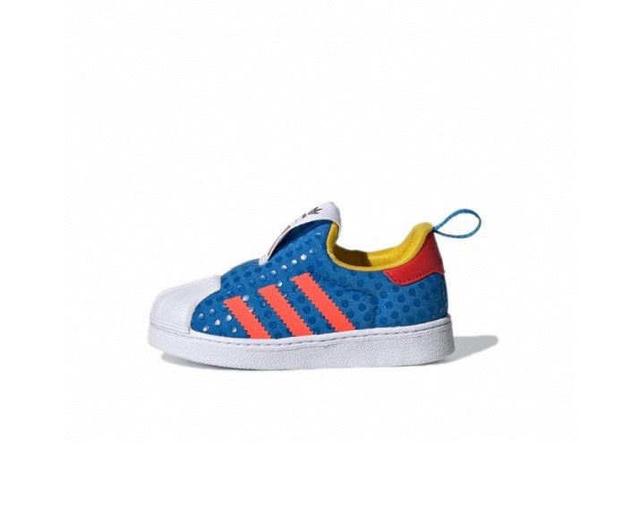 Adidas lego x superstar choc bleu
