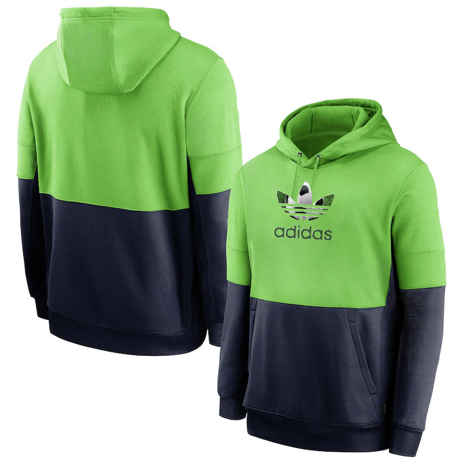 Adidas black-neon green hoodie