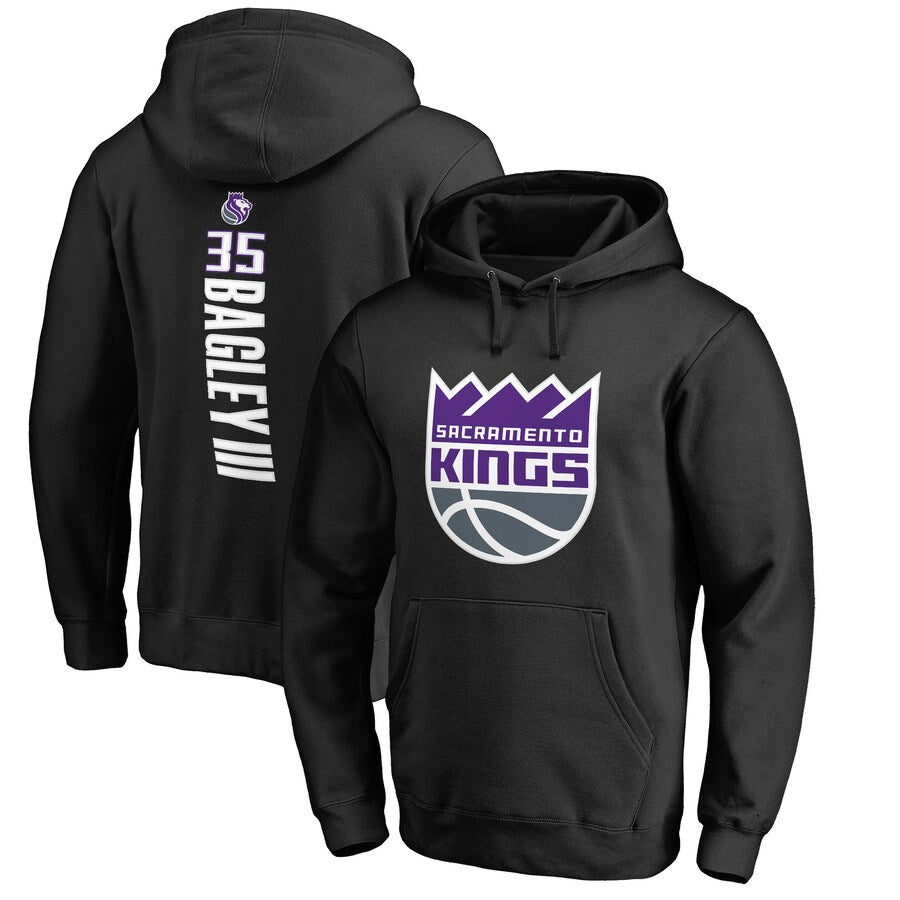 Sacramento kings black 35 bagley lll hoodie