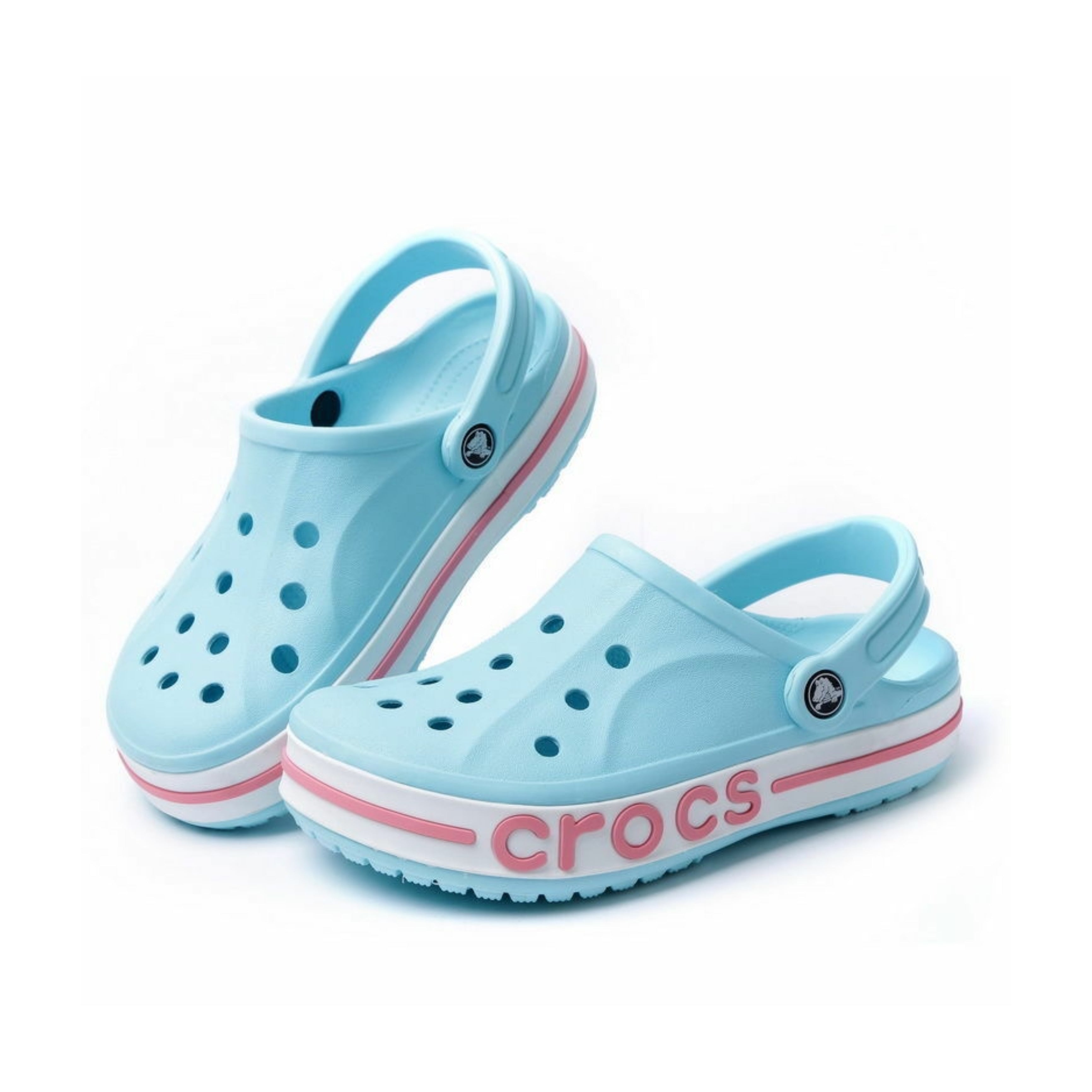 Bayaband ice blue crocs