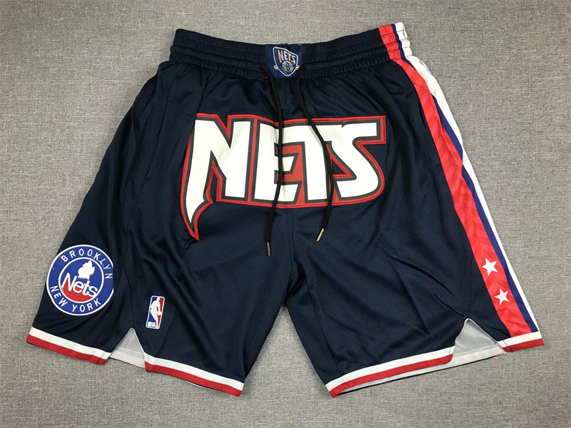 Brklyn nets navy blue/ red shorts