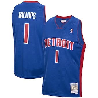 Maillot rétro Detroit Pistons bleu foncé