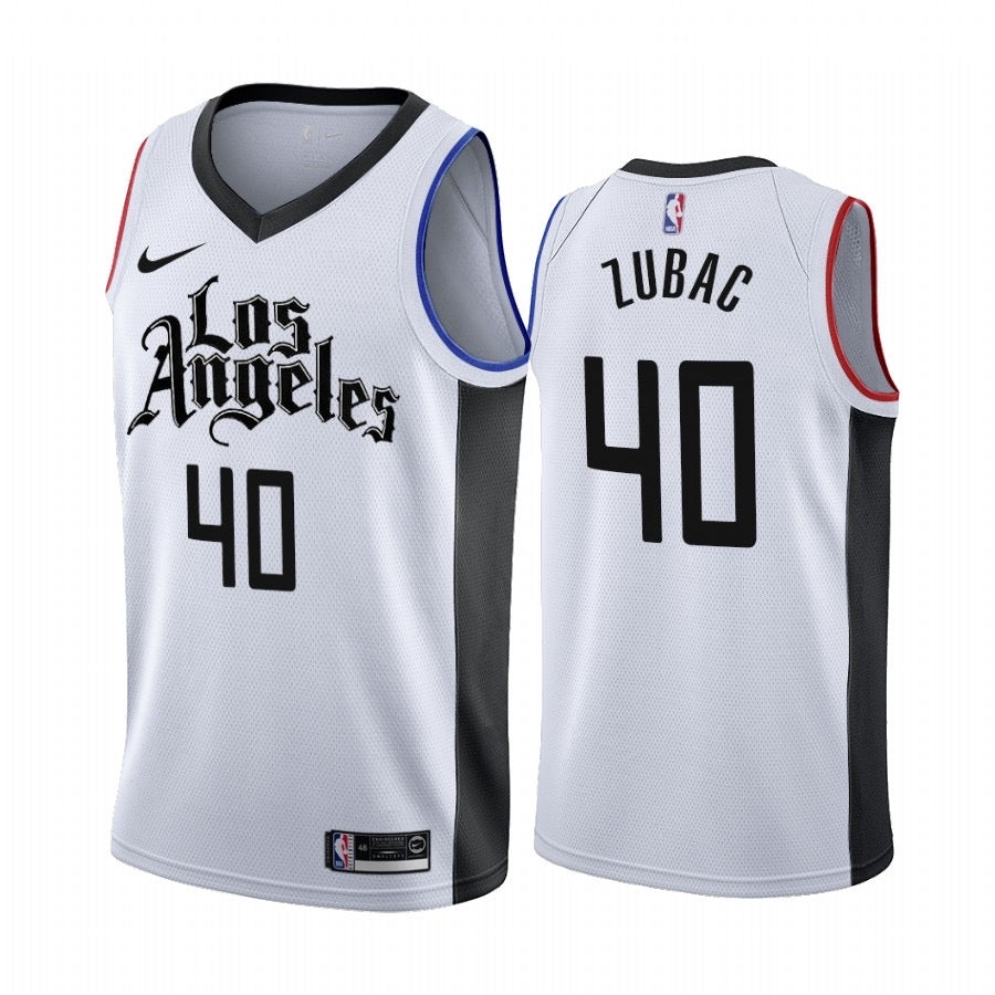 Los Angeles white 40 zubac jersey