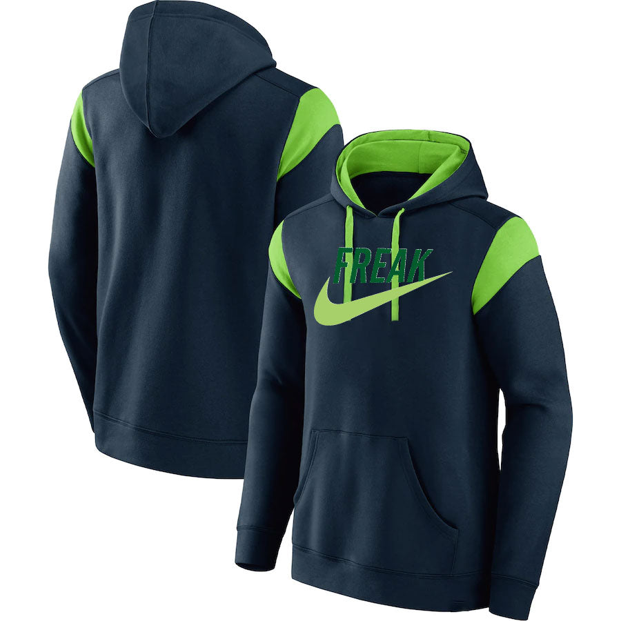 Nike 22 navy blue / neon green hoodie