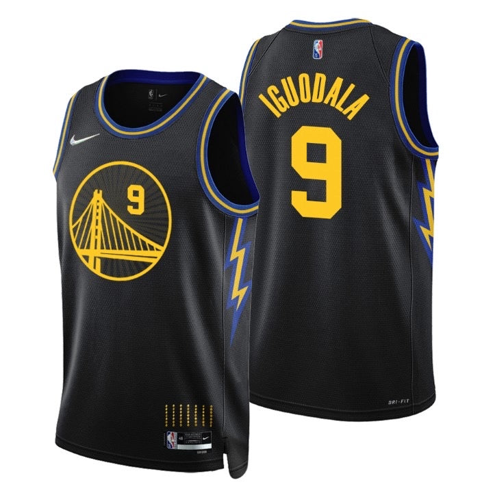 Maillot State Warriors noir 9 igooudala