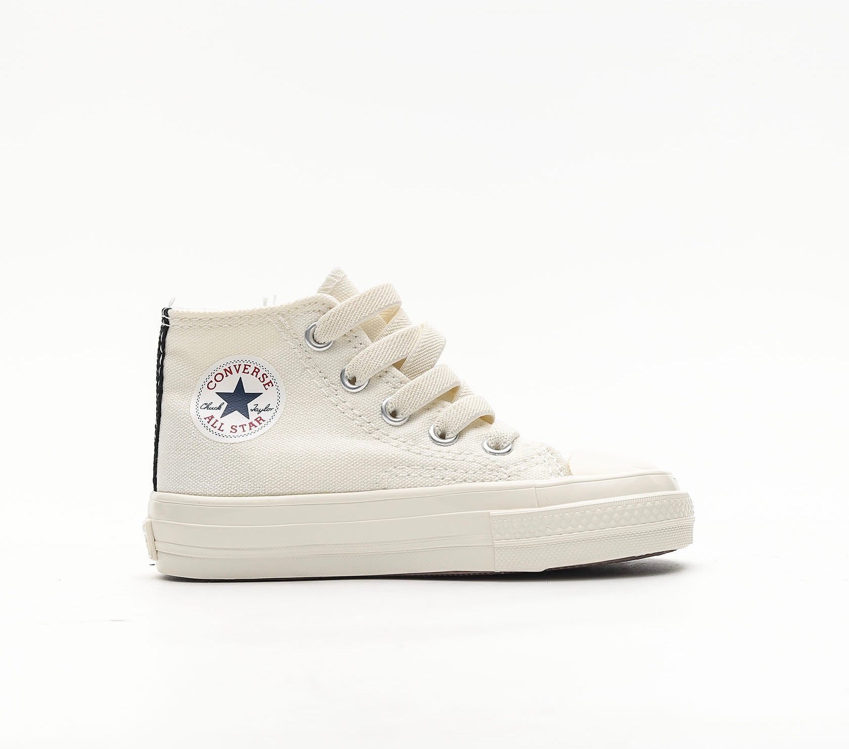 Converse chaussures blanches à coeur élevé