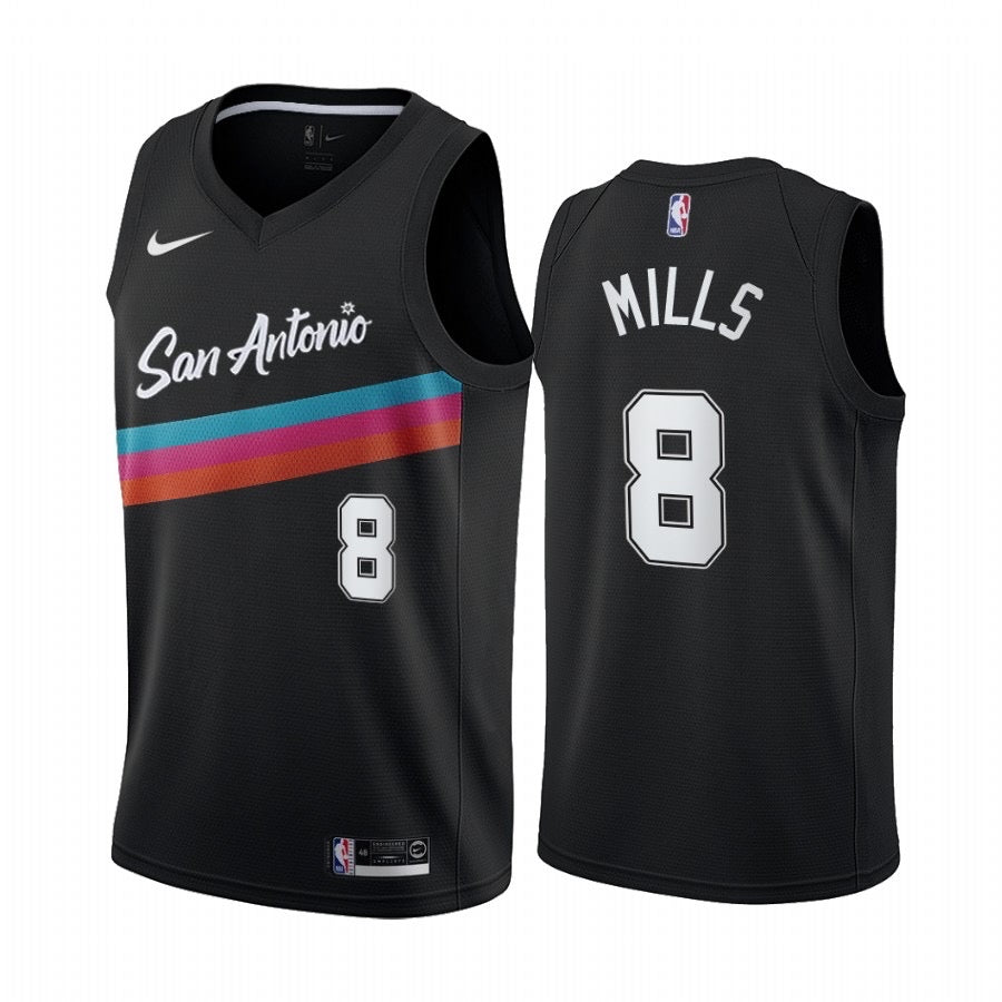 San antonio black 8 mills jersey