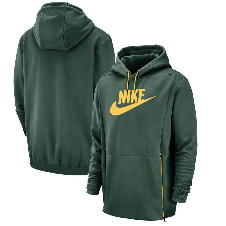 Sweat à capuche Nike 24 vert/jaune