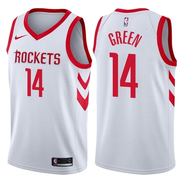 Maillot Rockets blanc 14 vert