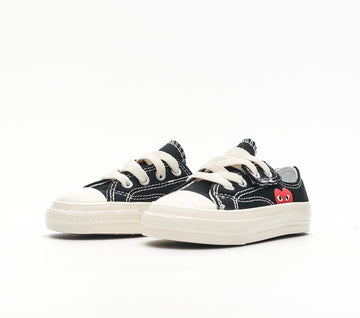 Converse coeur chaussures noires