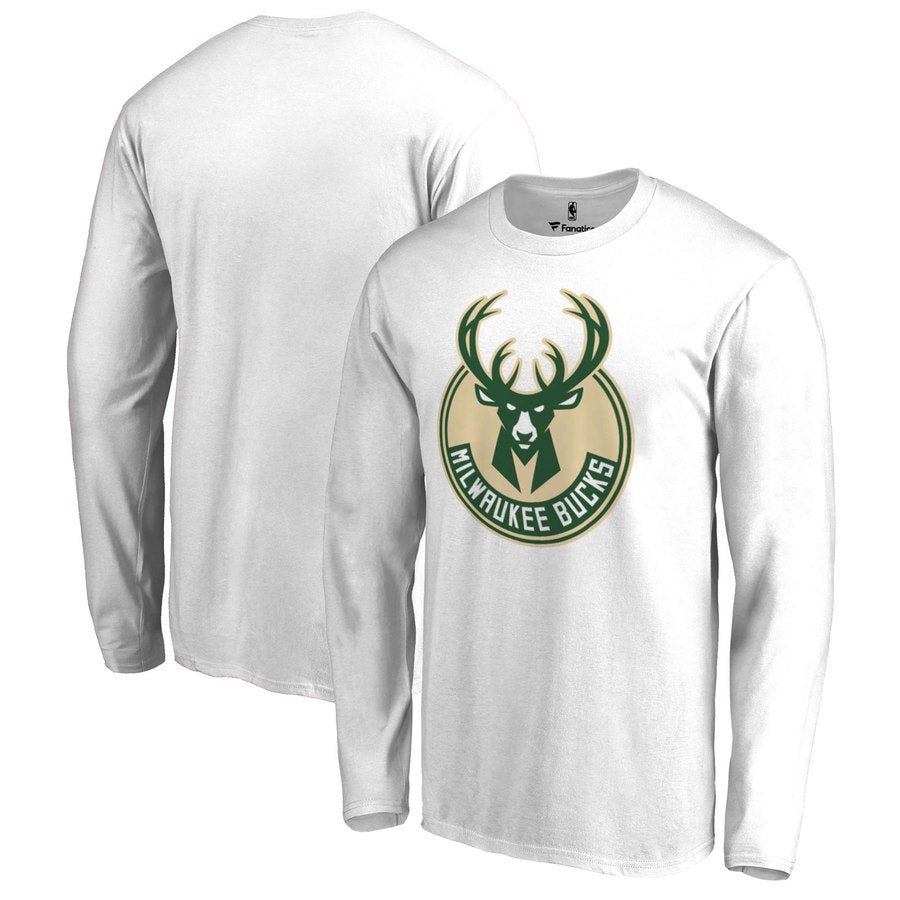 Chemise longue blanche des Bucks de Milwaukee