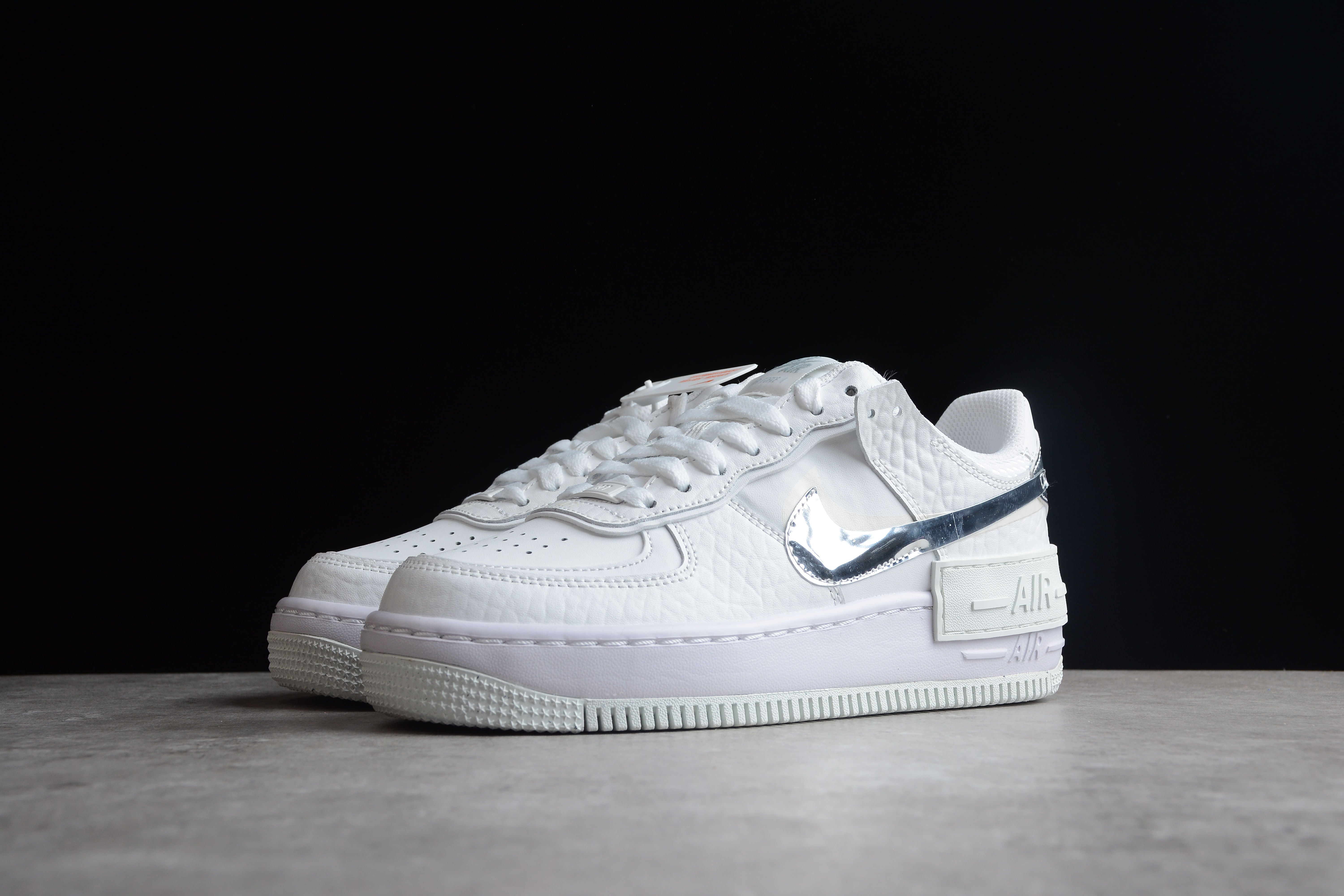 Nike airforce A1 white-silver shoes