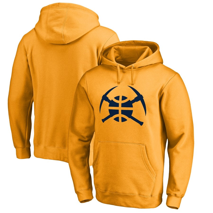 Sweat à capuche jaune Denver Nuggets