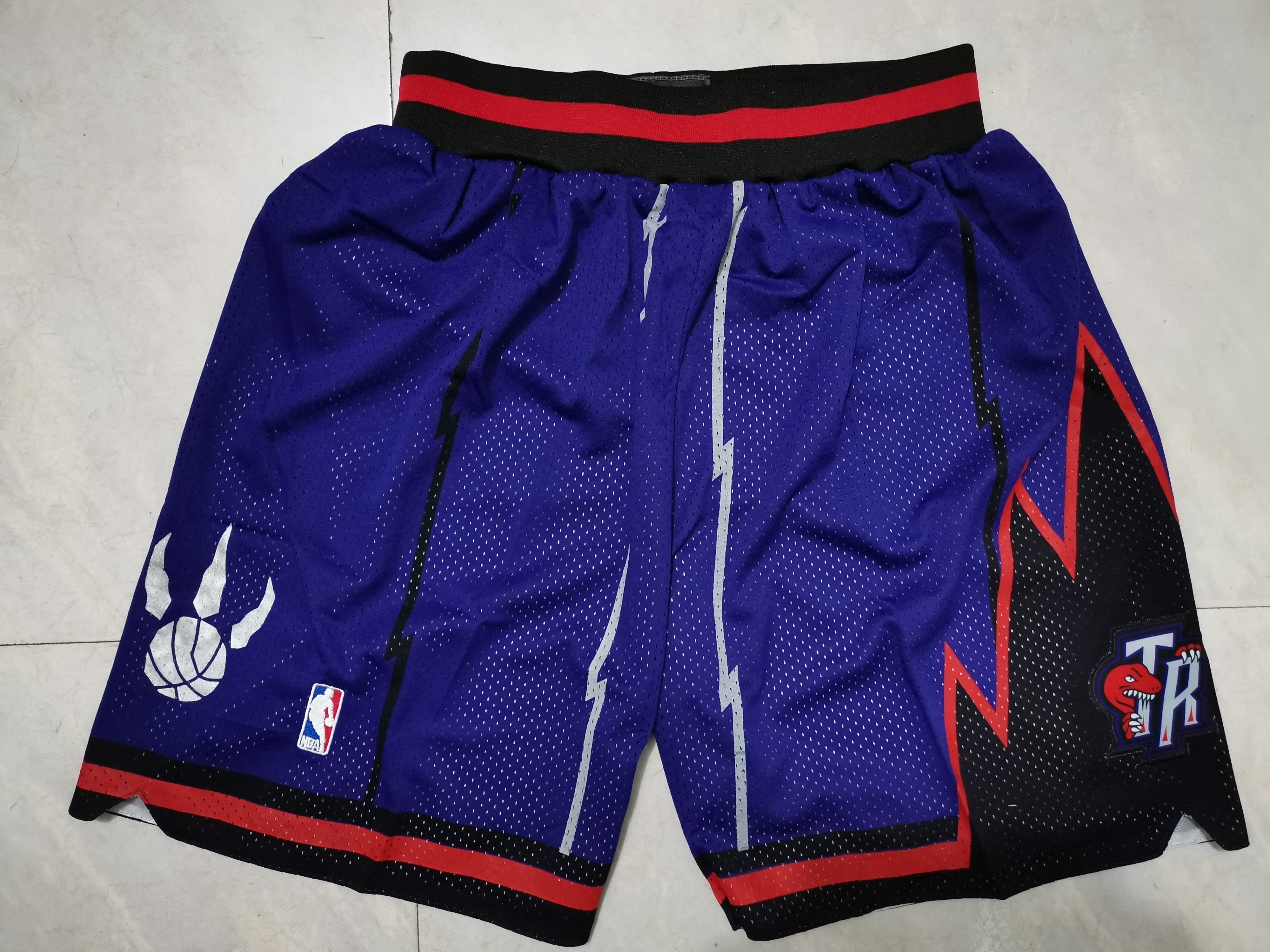 Short Raptors bleu et rouge