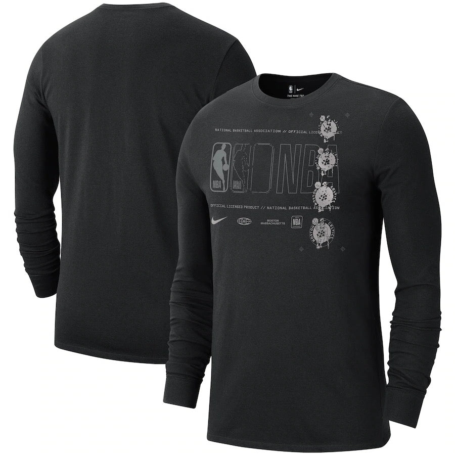Chemise longue noire des Celtics de Boston