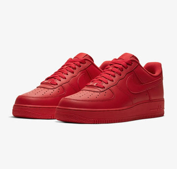 Nike airforce A1 chaussures rouges universitaires