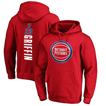 Sweat à capuche rouge 23 griffen des Detroit Pistons