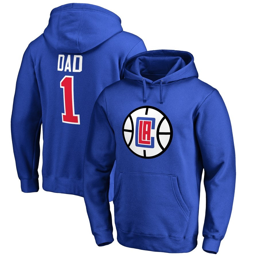 LA clippers blue 1 dad hoodie