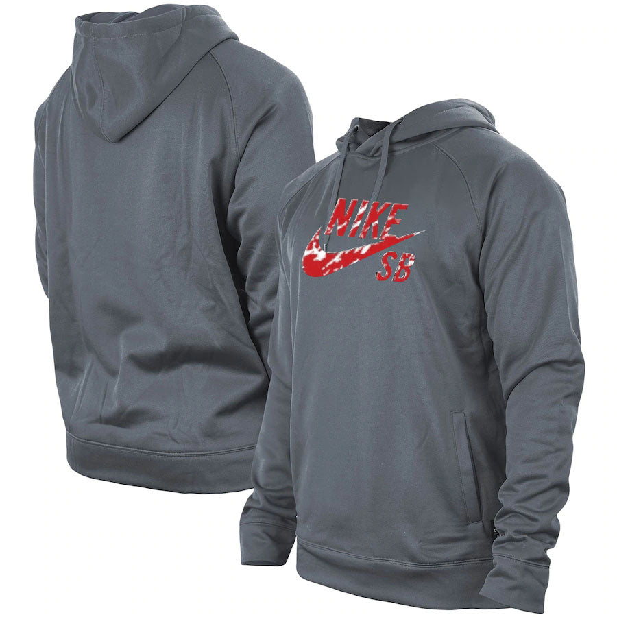 Nike 20 dark grey and red hoodie