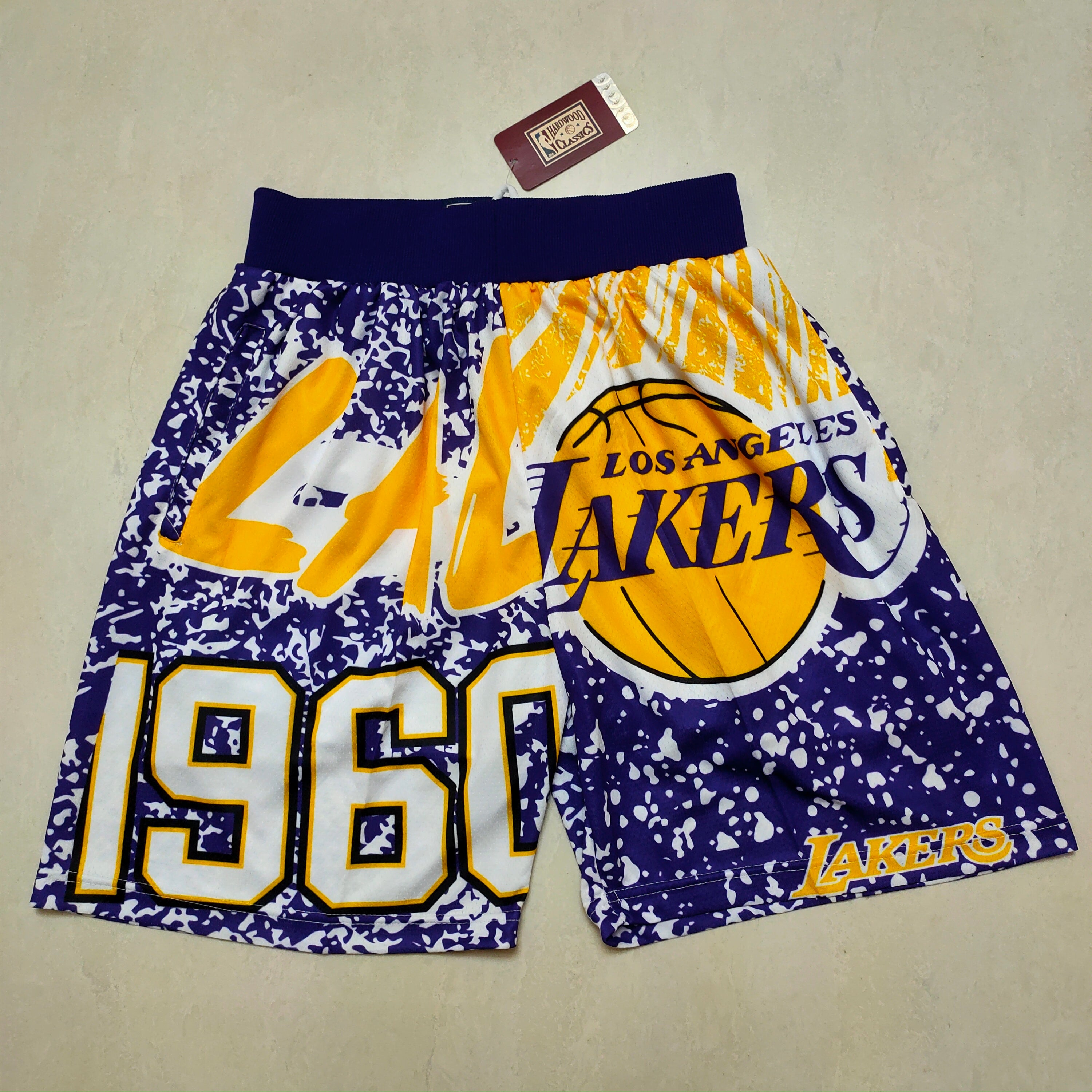 Short Lakers bleu 1960