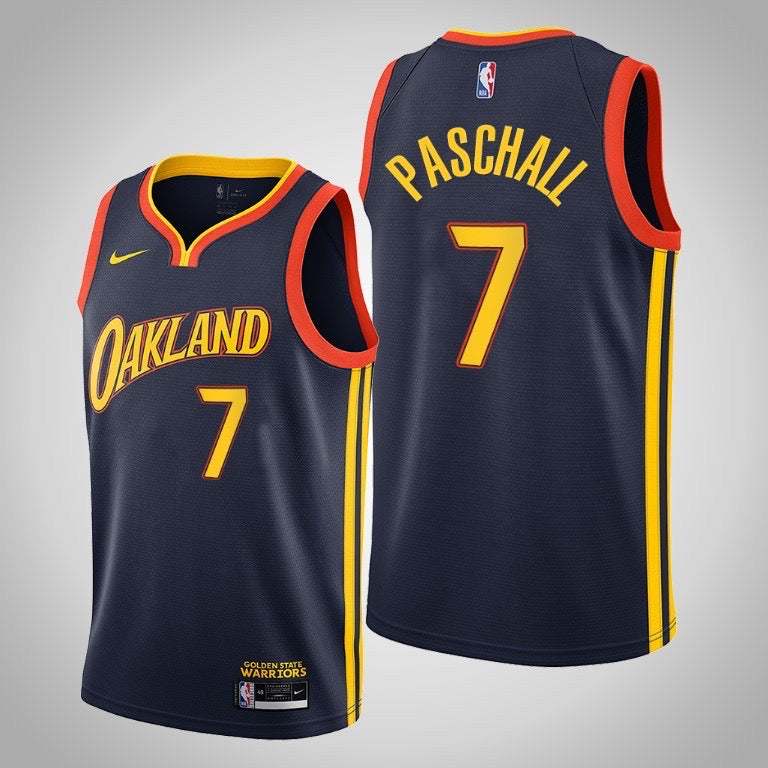 Maillot Oakland noir/orange 7 paschall