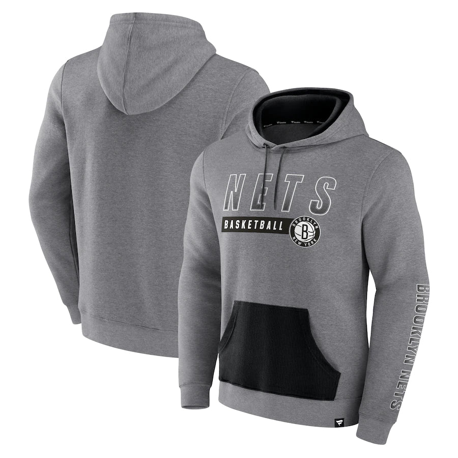 Brooklyn nets black and grey hoodie