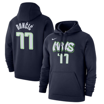 Sweat à capuche Doncic 77 doncic bleu marine des Dallas Mavericks