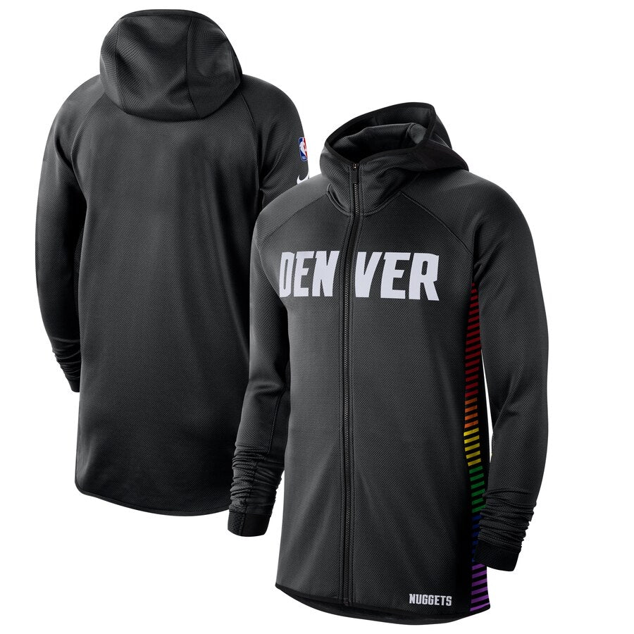 Veste longue noire des Denver Nuggets