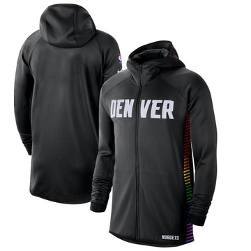 Veste longue noire des Denver Nuggets