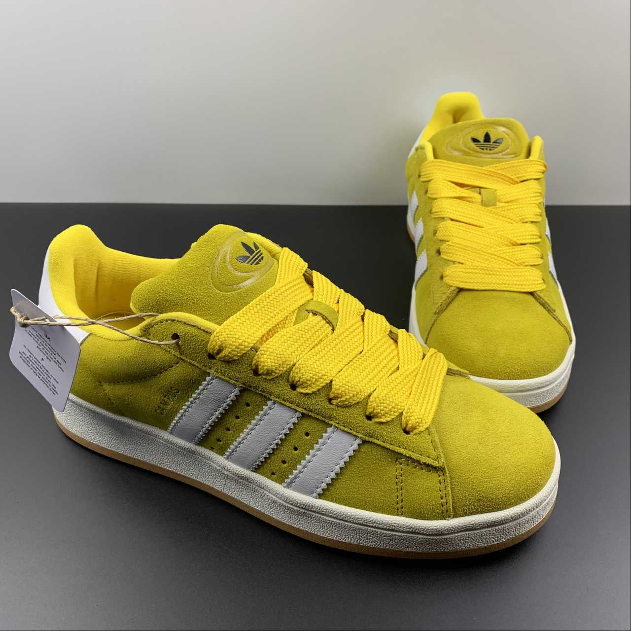 Adidas campus yellow shoes