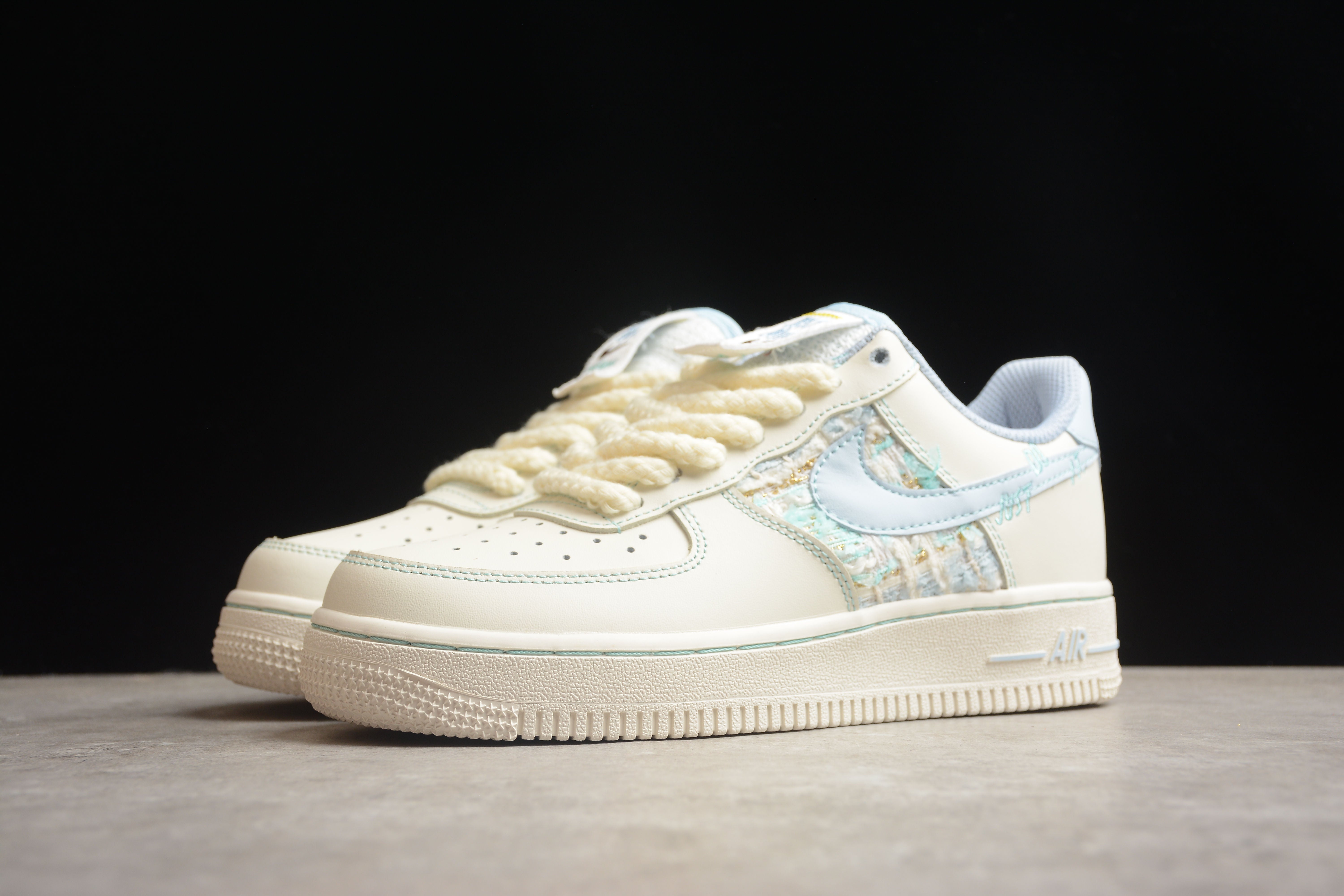 Nike airforce A1 baby blue shoes