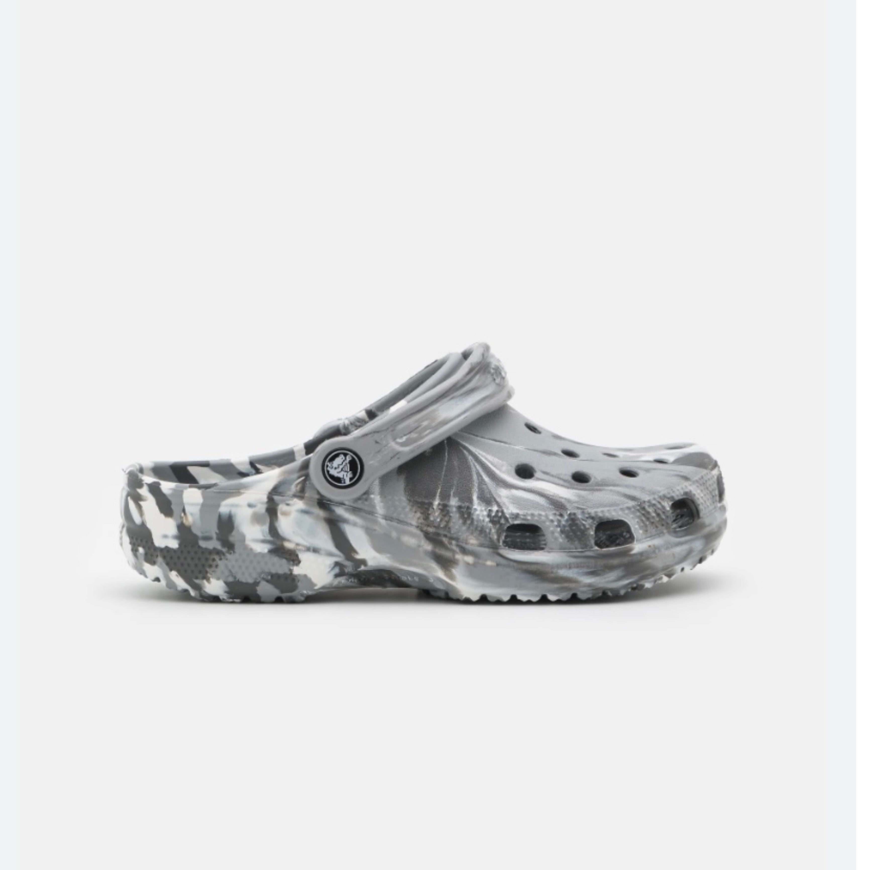 Marble grey crocs