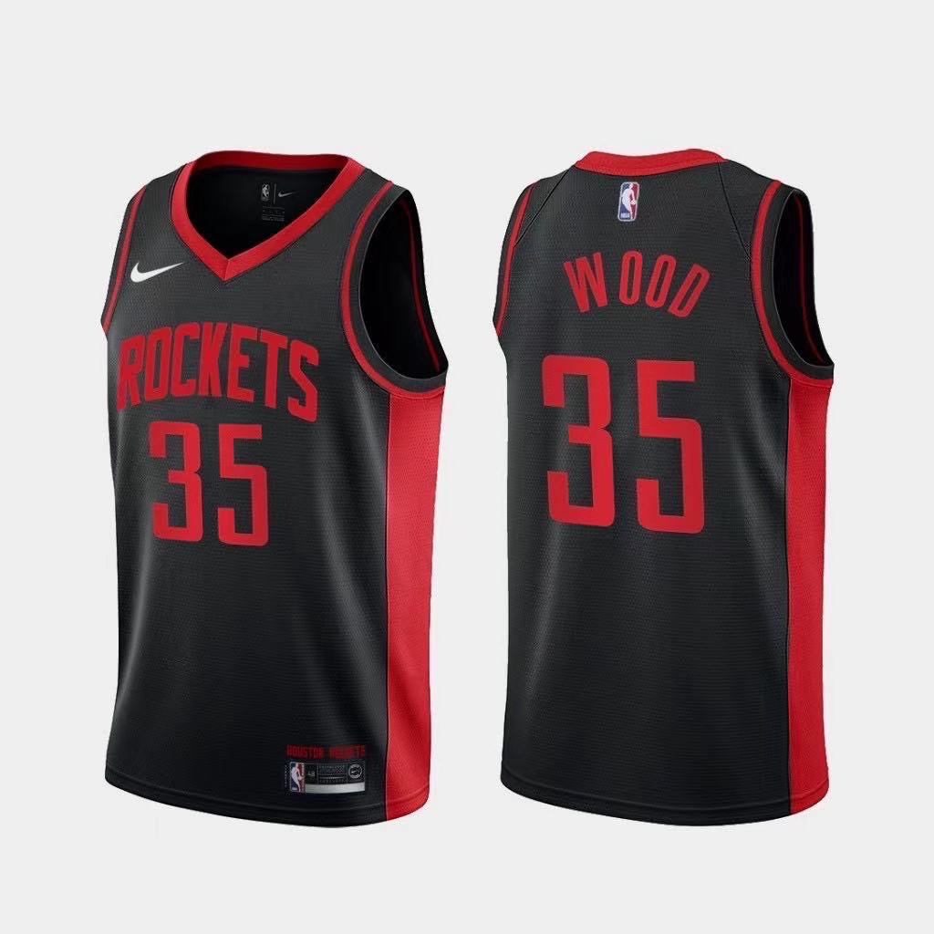 Maillot bois Rockets noir-rouge 35