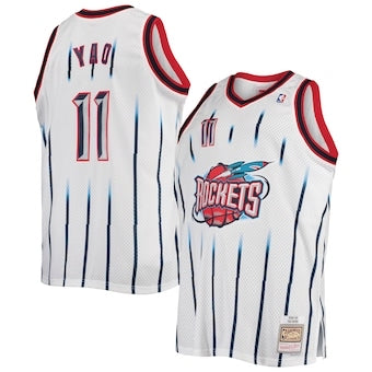 Retro Houston rockets white/red jersey