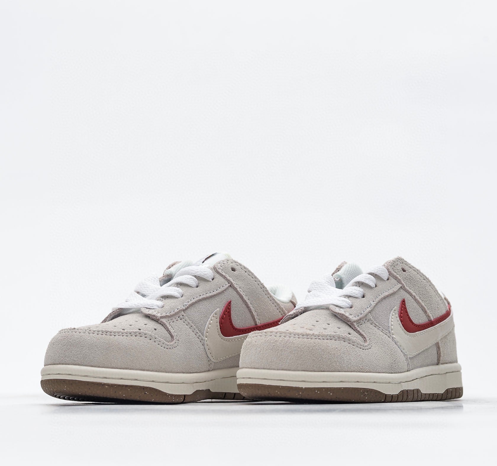 Nike SB grey and red shoes