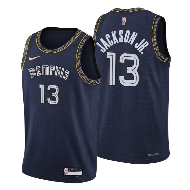 Memphis bleu foncé 13 jackson jr. Jersey