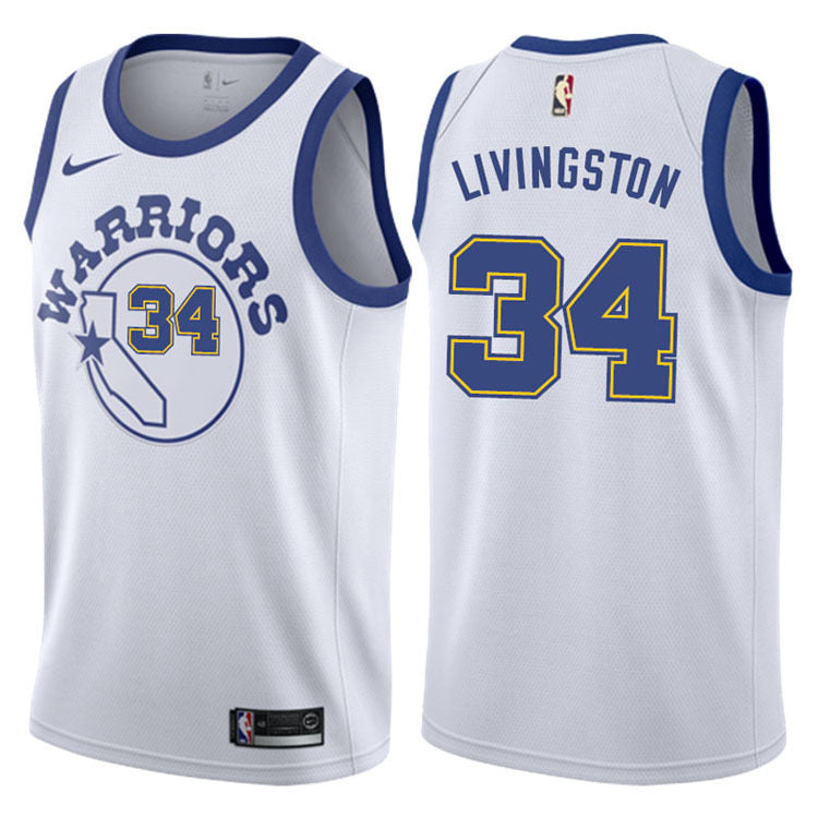 Maillot Livingston blanc 34 des Warriors