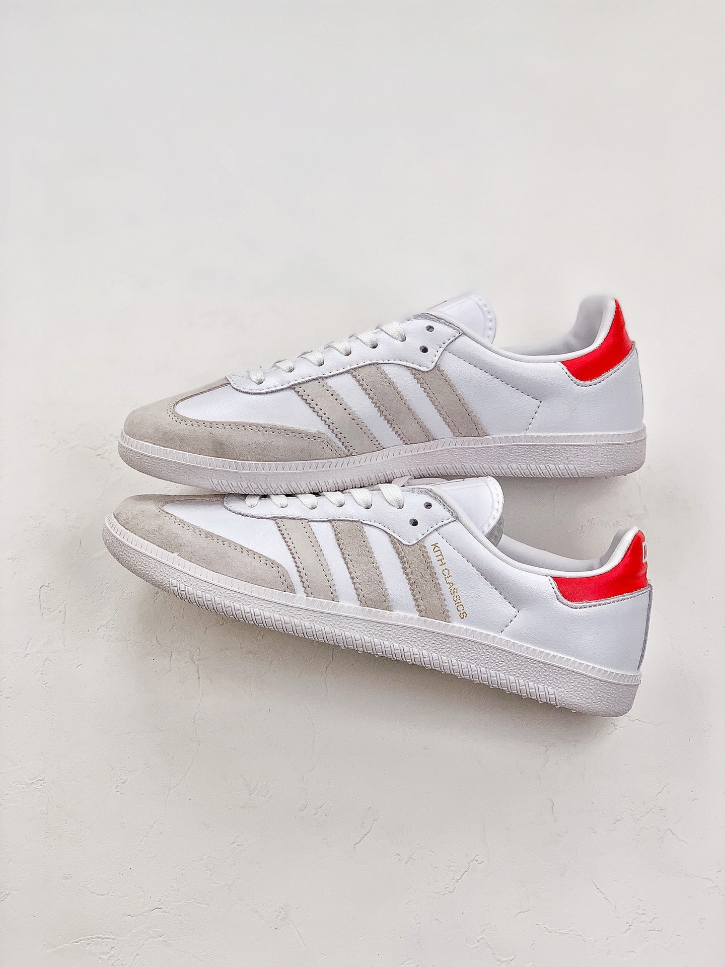 Adidas samba white red shoes
