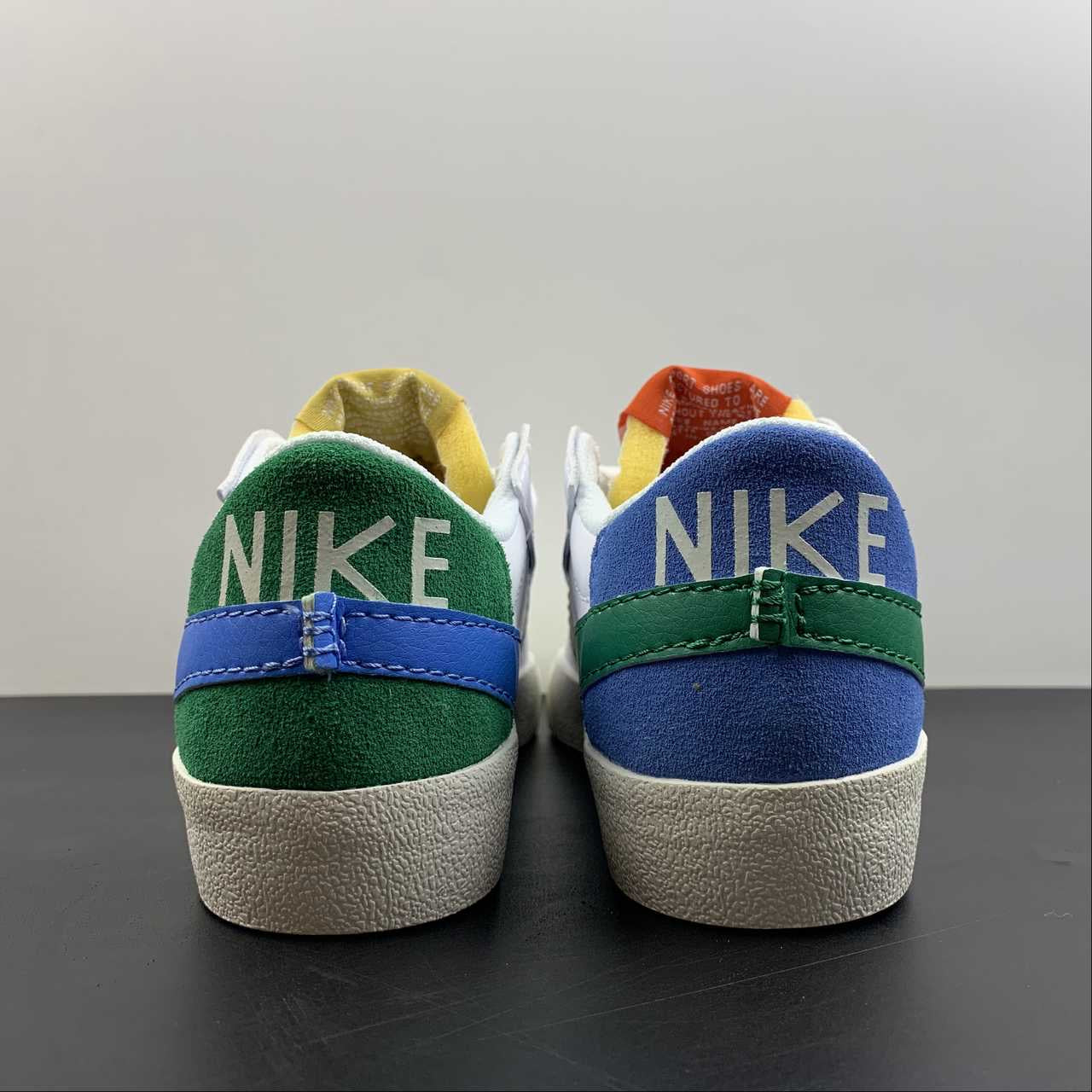 Nike blazer bas bleu/vert