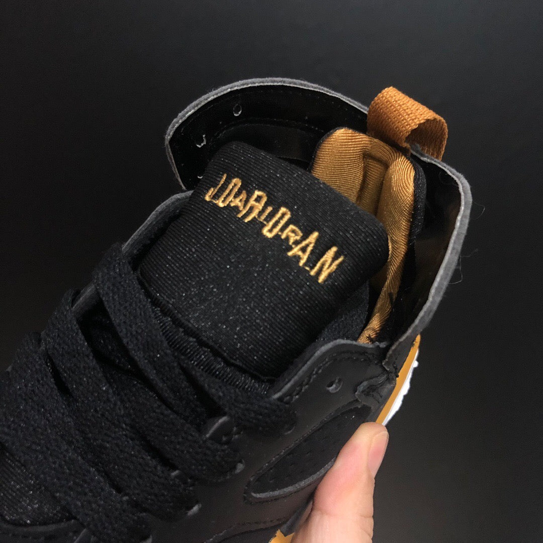 Nike air jordan retro noir orange chaussures